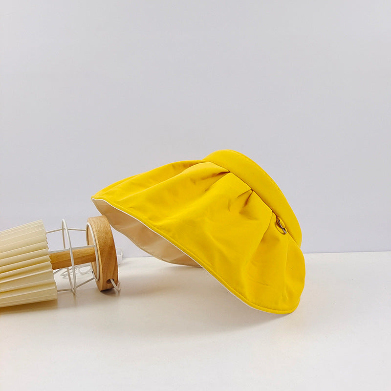 Wholesale Cotton Shell Big Brim Visor Empty Hat