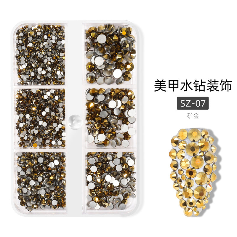 Wholesale Pearl 16-pack Nail Rhinestone Jewelry