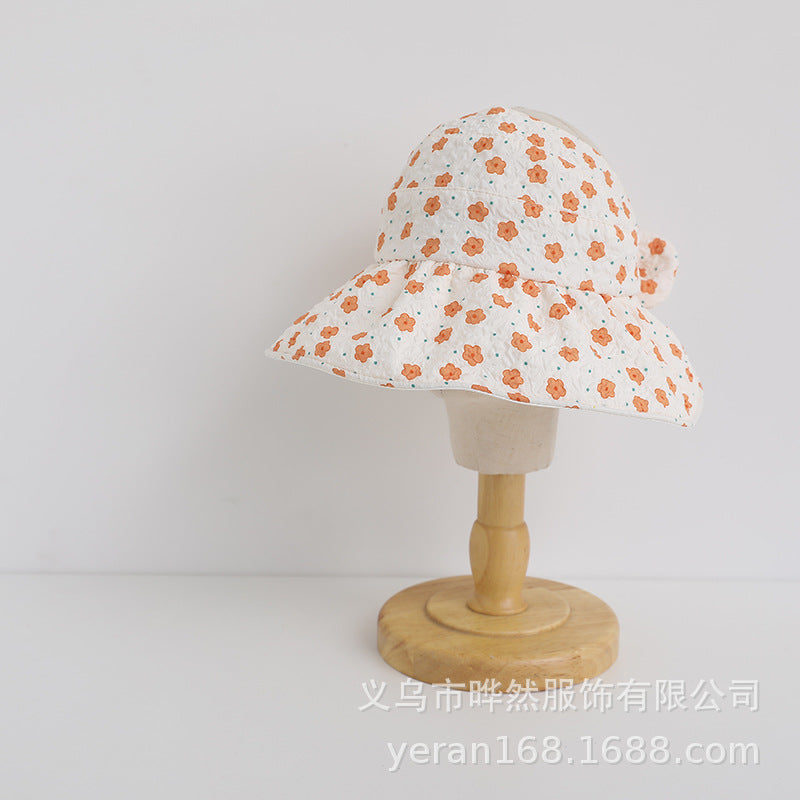 Wholesale Cotton Children's Large Brim Empty Top Hat