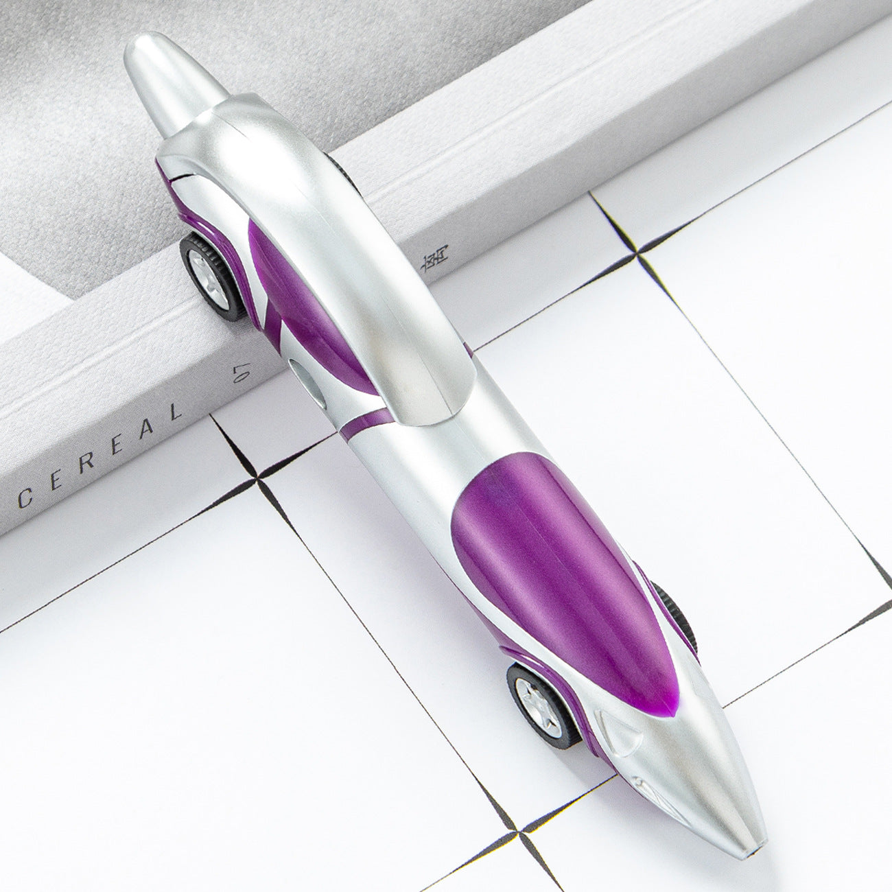 Venta al por mayor Bolígrafo De Plástico De Coche De Dibujos Animados