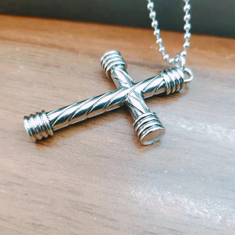 Collar De Cruz De Acero De Titanio al por mayor