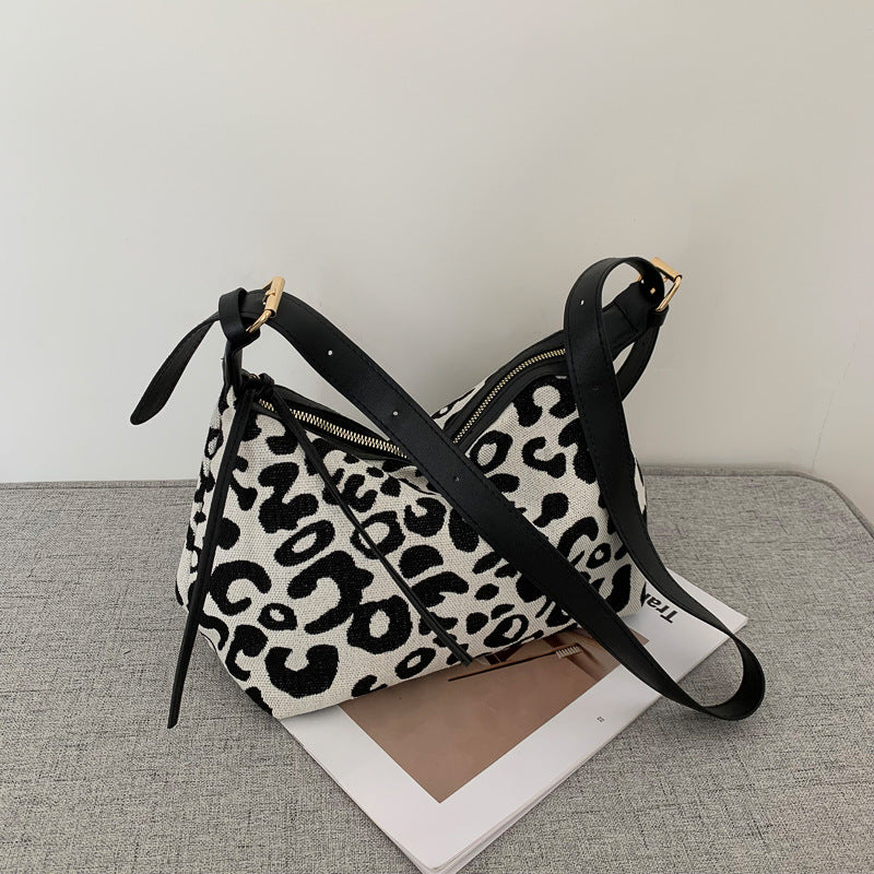 Wholesale Canvas Leopard Shoulder Bag