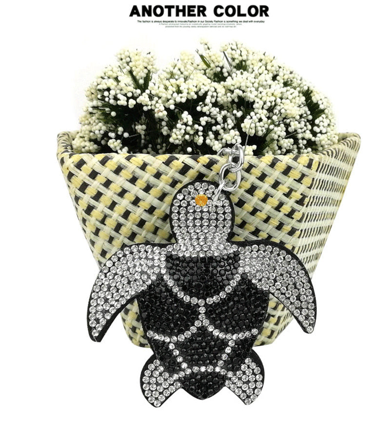Wholesale Diamond Studded Turtle Metal Keychains
