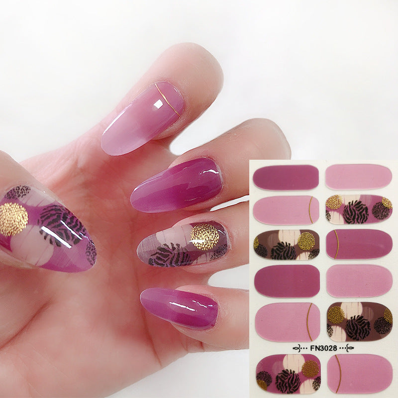 Wholesale Plastic Leopard Nail Art Stickers