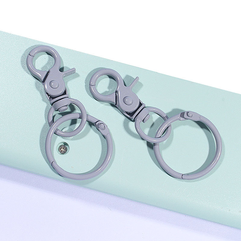 Wholesale Color Baking Paint Lobster Zinc Alloy Keychains