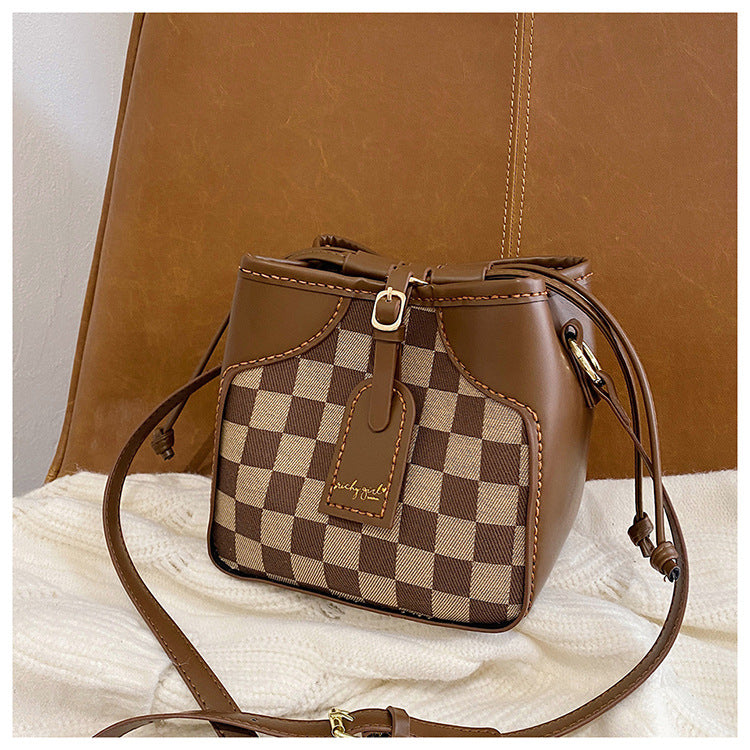 Venta al por mayor PU Tiger Bag Bucket Bag hecho a mano Diy Material Bag