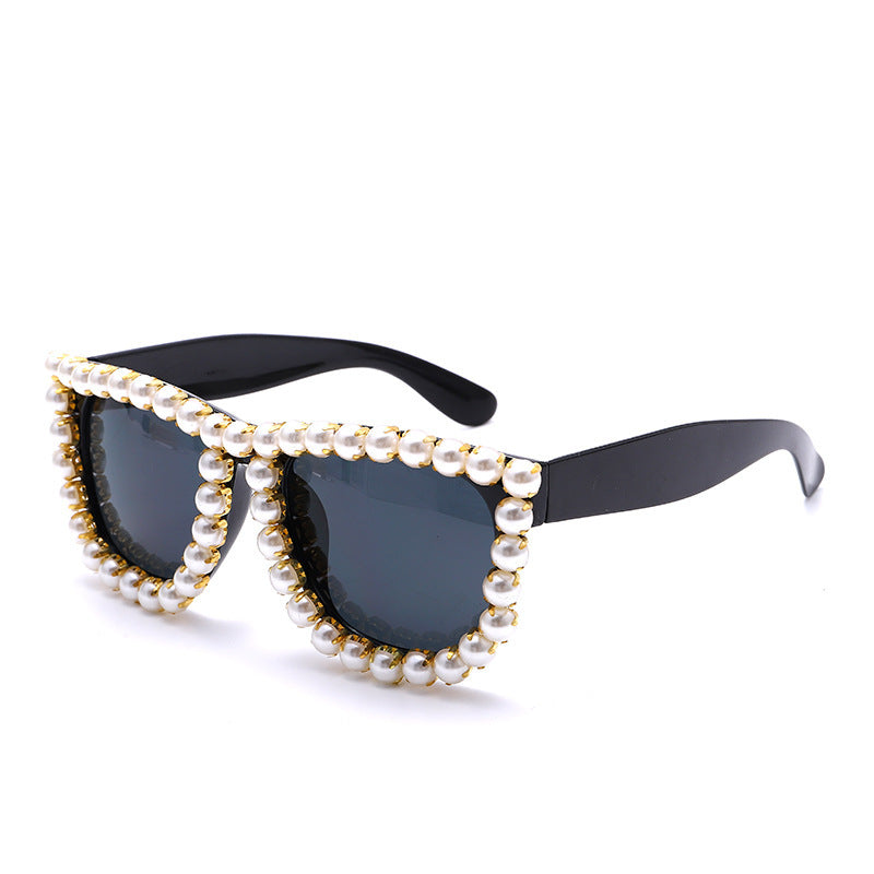 Wholesale Box Integrated Handmade Diamond Inlaid PC Sunglasses