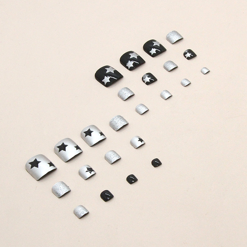 Wholesale Plastic Flash Star Wearable Toenails