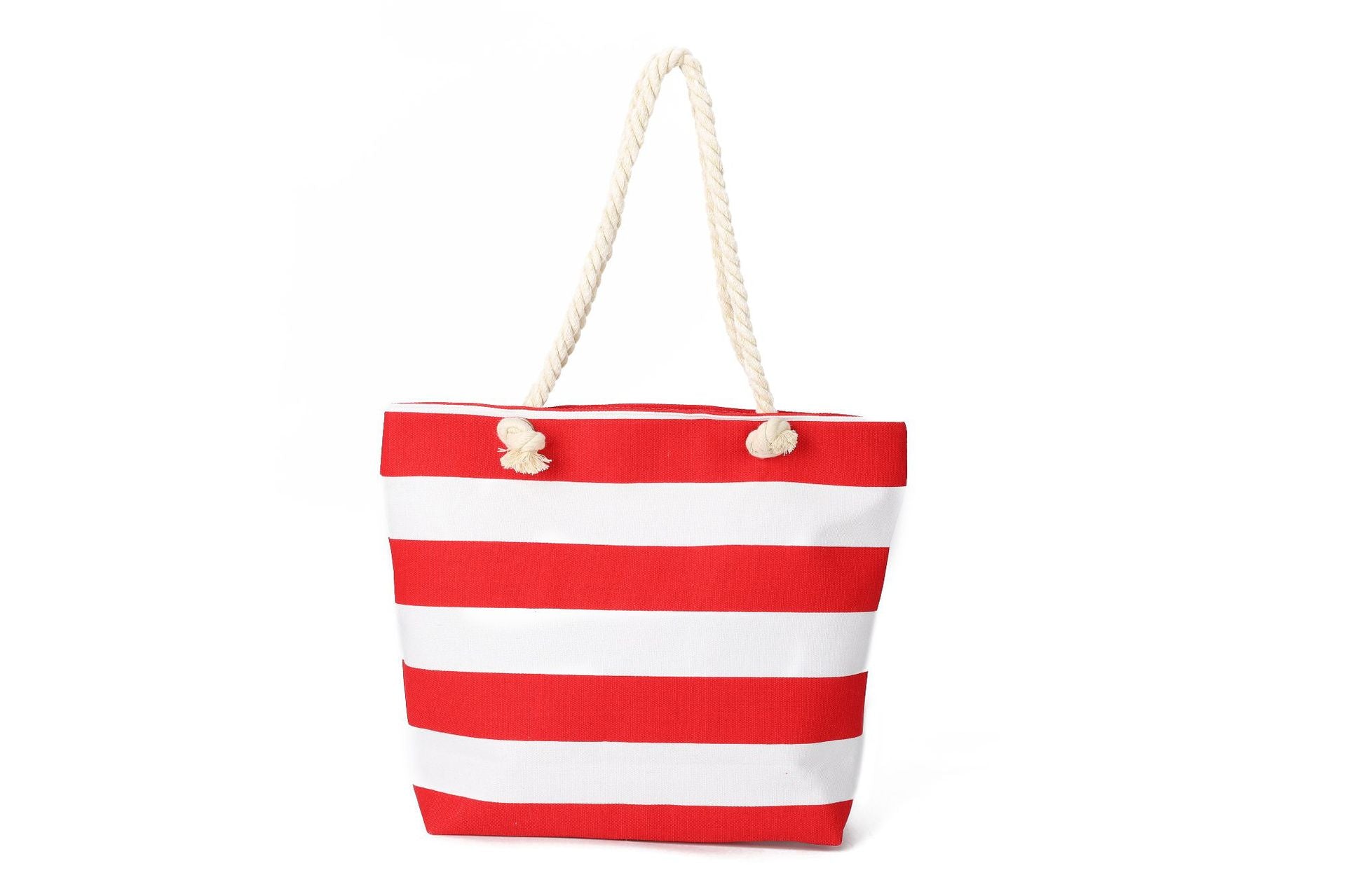 Bolsa De Playa Con Patrón De Hombro A Rayas De Lona Al Por Mayor