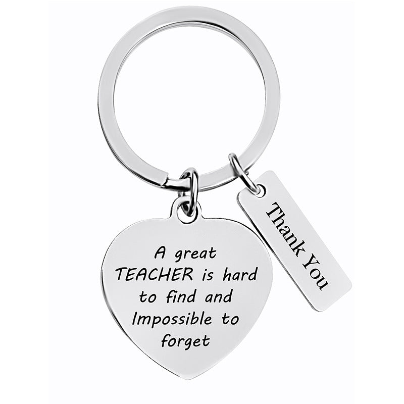 Wholesale Teacher's Day Metal Keychain Thanksgiving