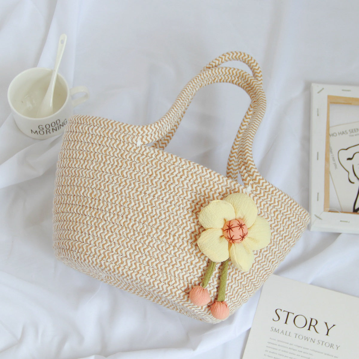 Venta al por mayor Bolso de hombro de paja