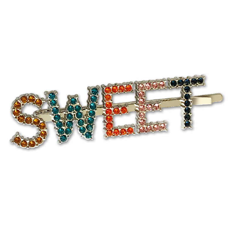 Wholesale Alphabet Gold Barrette Set