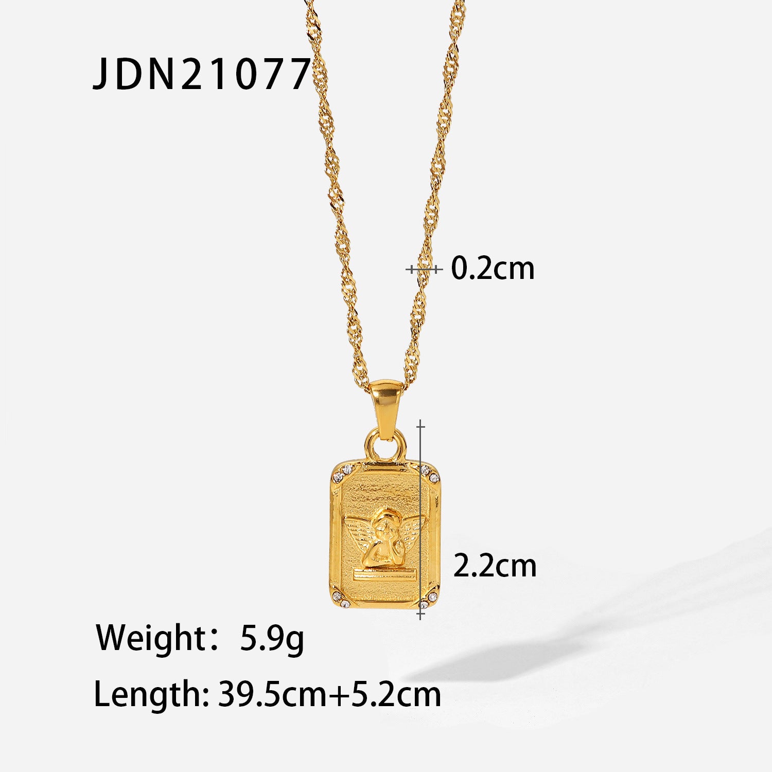 Wholesale Stainless Steel Gold Plated Coin Medal Necklace
