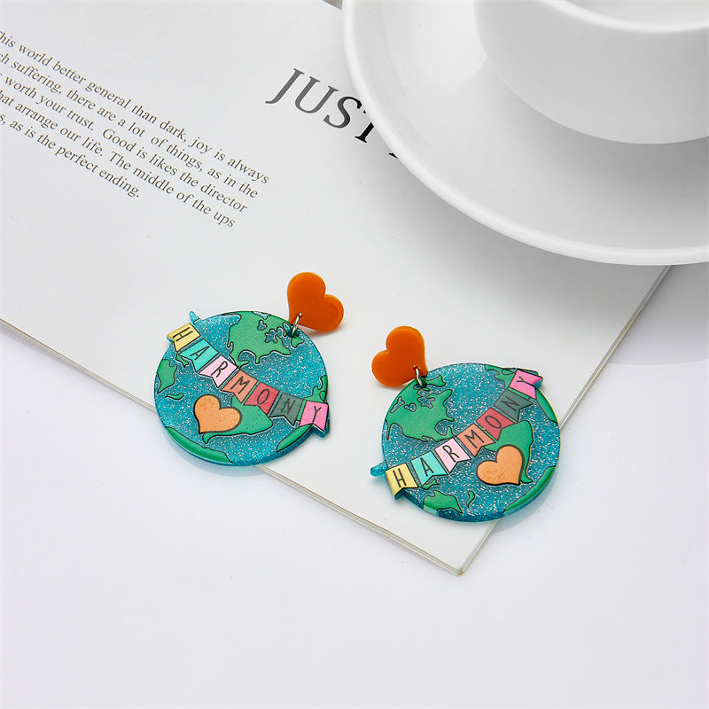 Aretes De Acrílico Mate Pintado al por mayor