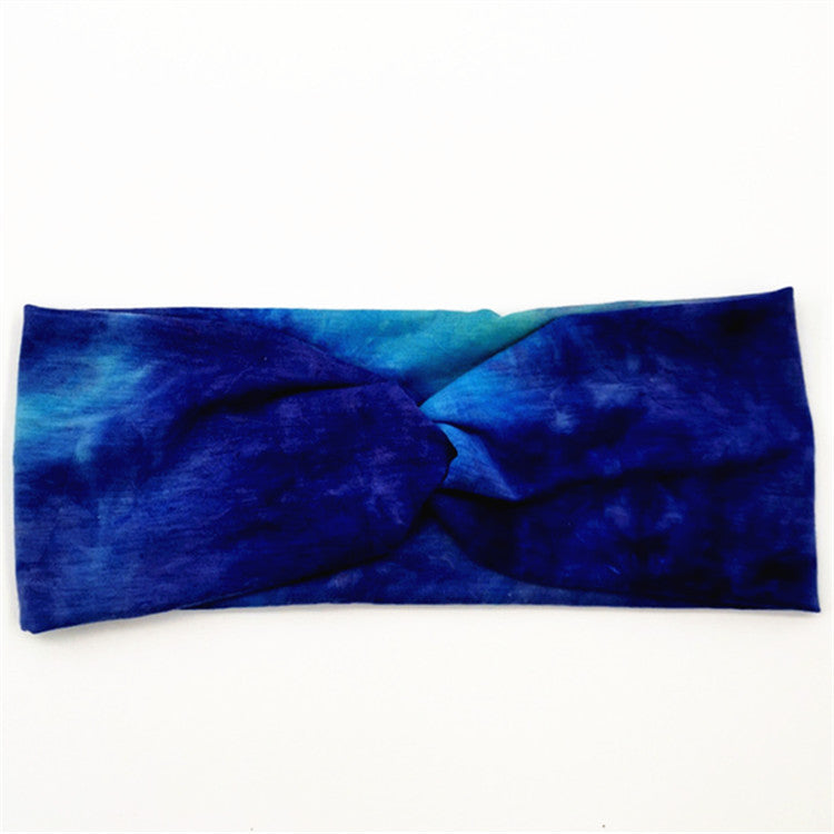 Diadema De Algodón De Tela Tie Dye al por mayor