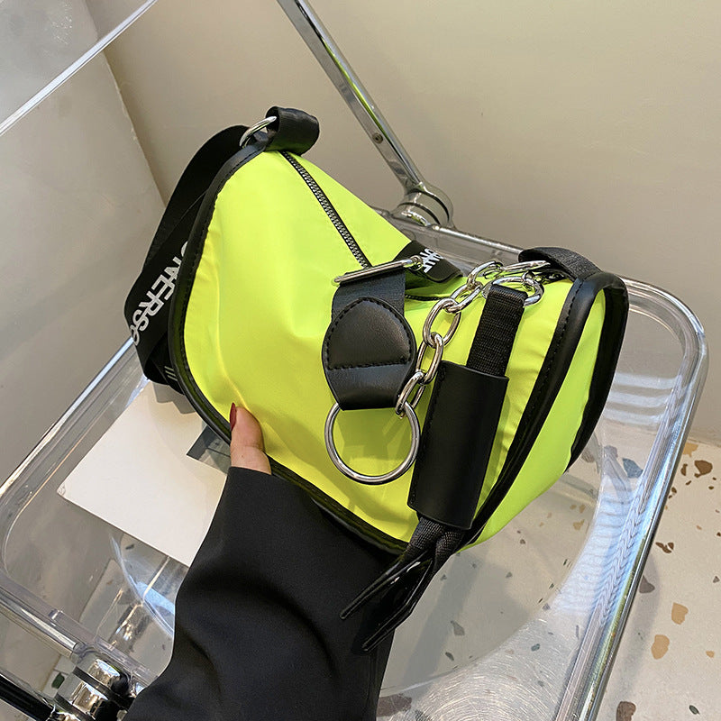 Wholesale Corduroy Candy Color Wide Shoulder Strap Messenger Bag