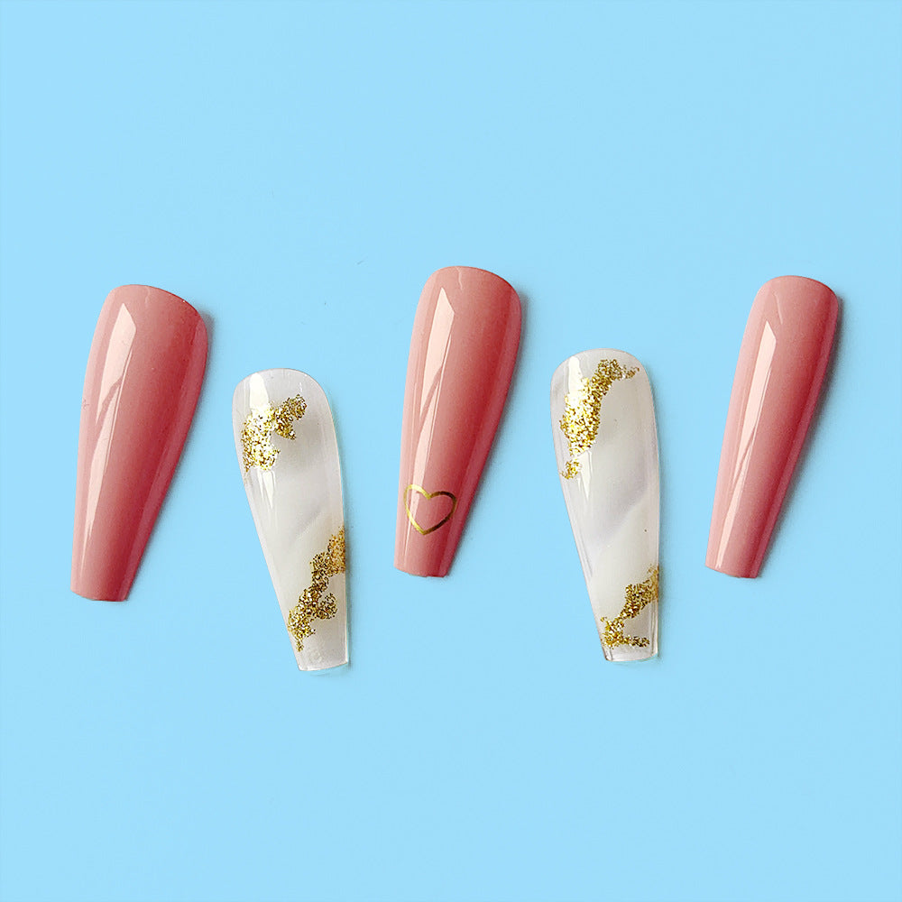 Wholesale Love Gilt Plastic Manicure Chip