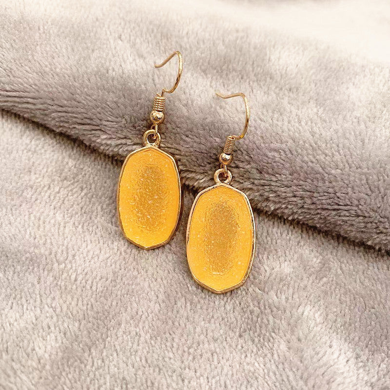 Pendientes De Aleación De Dientes De Resina Geométrica al por mayor