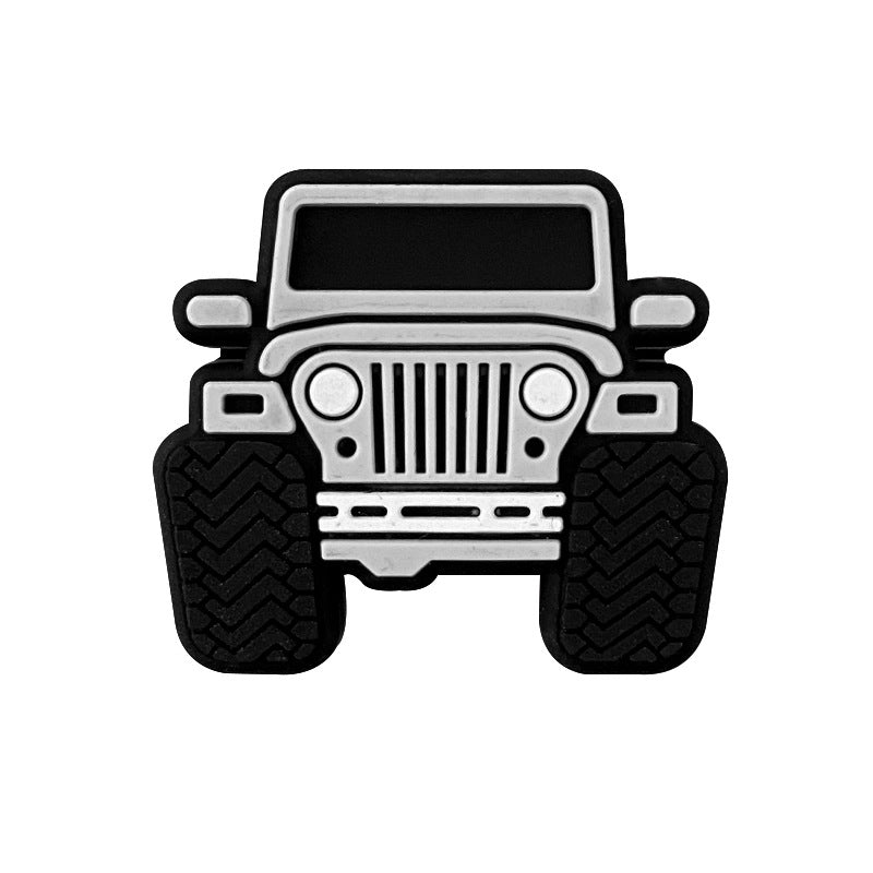 Wholesale 10PCS Silicone Car Focal beads with Pore Size 2.5mm