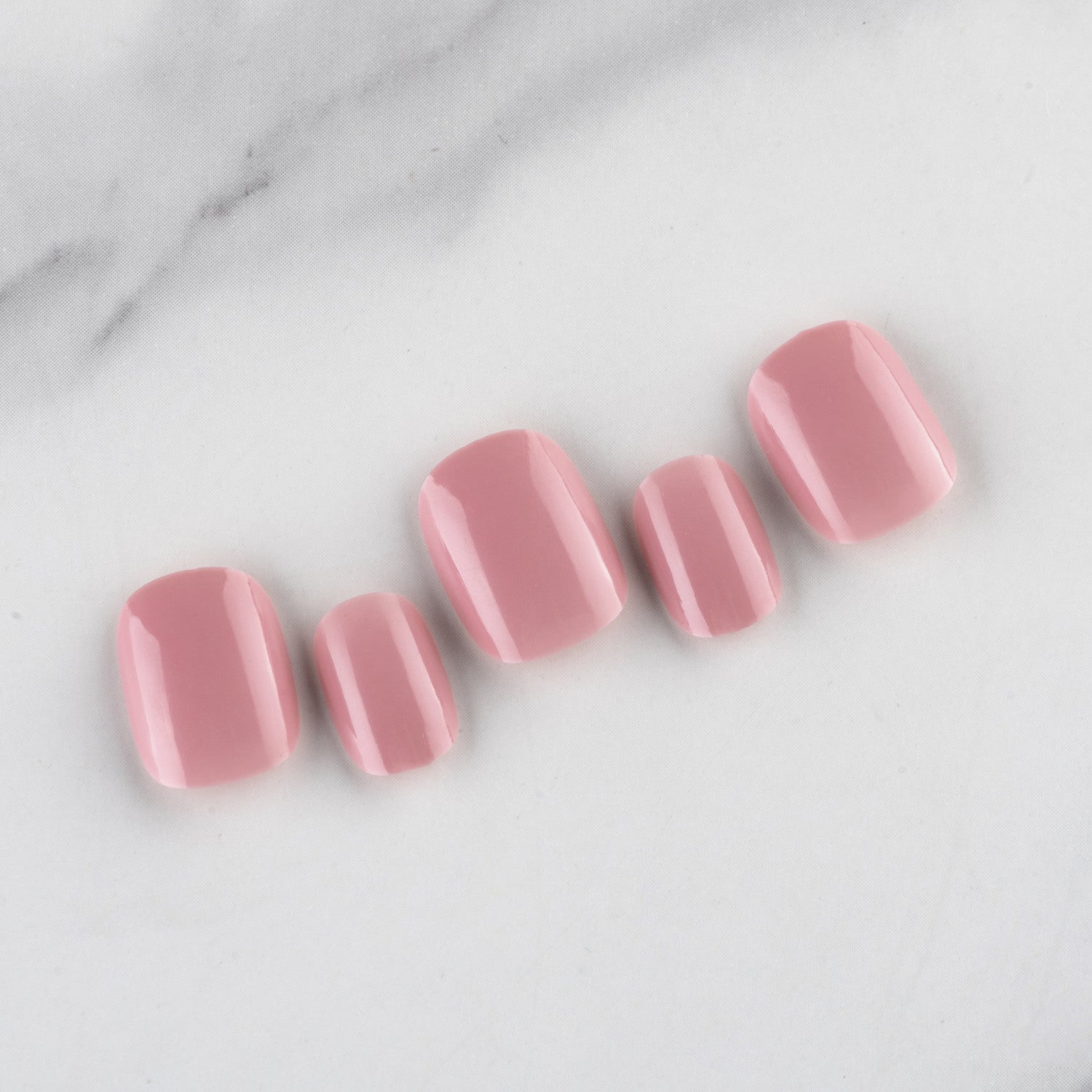 Wholesale Short Glossy Plastic Nail Stickers