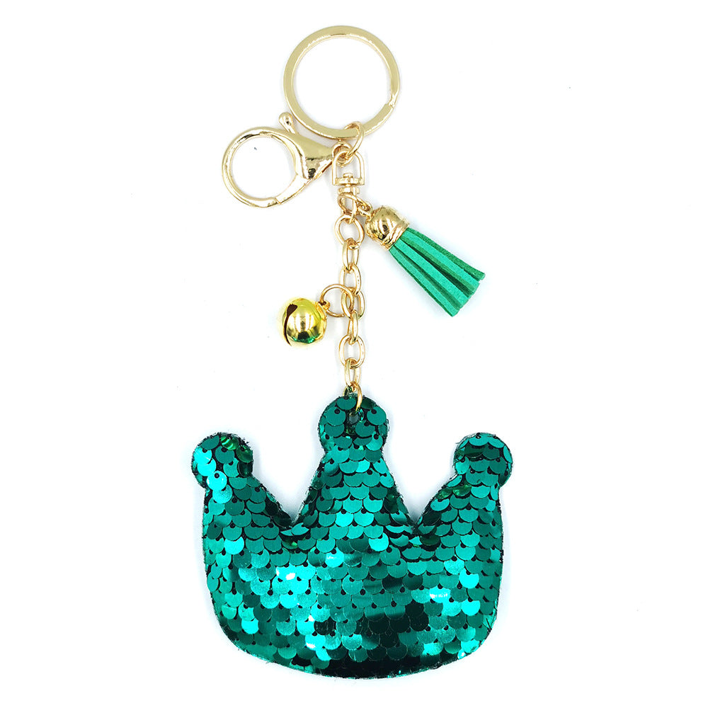 Wholesale Sequin Crown Metal Keychains