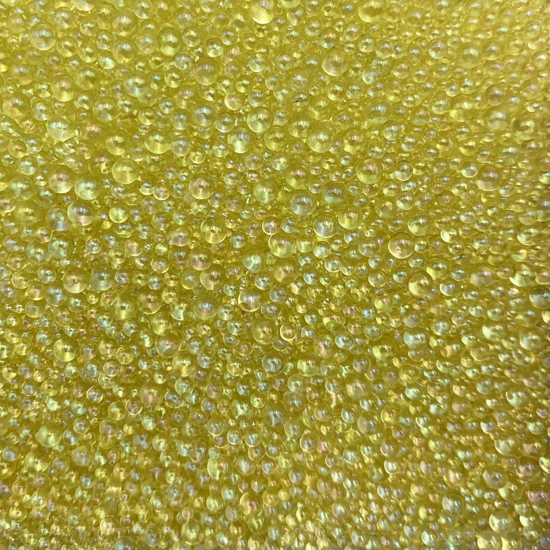 Venta al por mayor 500 g/paquete de perlas de vidrio llenas de color 1-3 MM