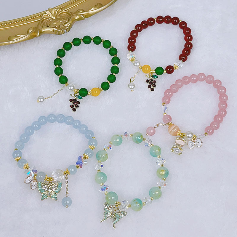 Pulsera Con Cuentas De Cristal Mori Fresco Pequeño al por mayor