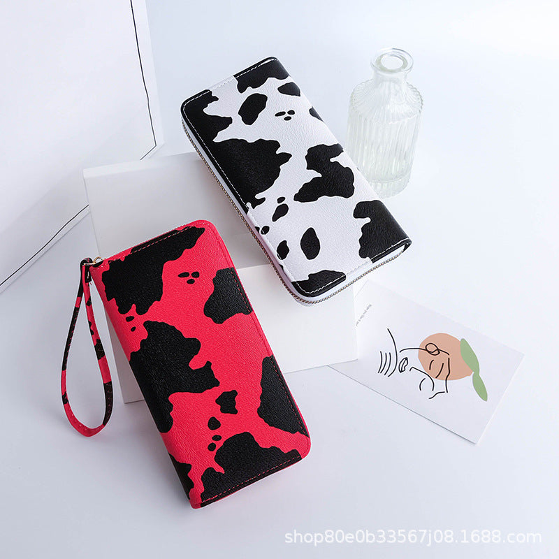 Billetera de patrón de vaca de PU al por mayor