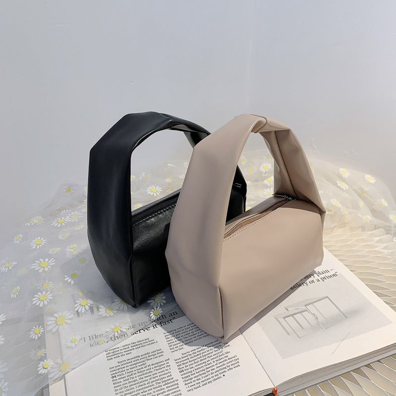 Wholesale Solid Color Fashion Casual PU Shoulder Bag