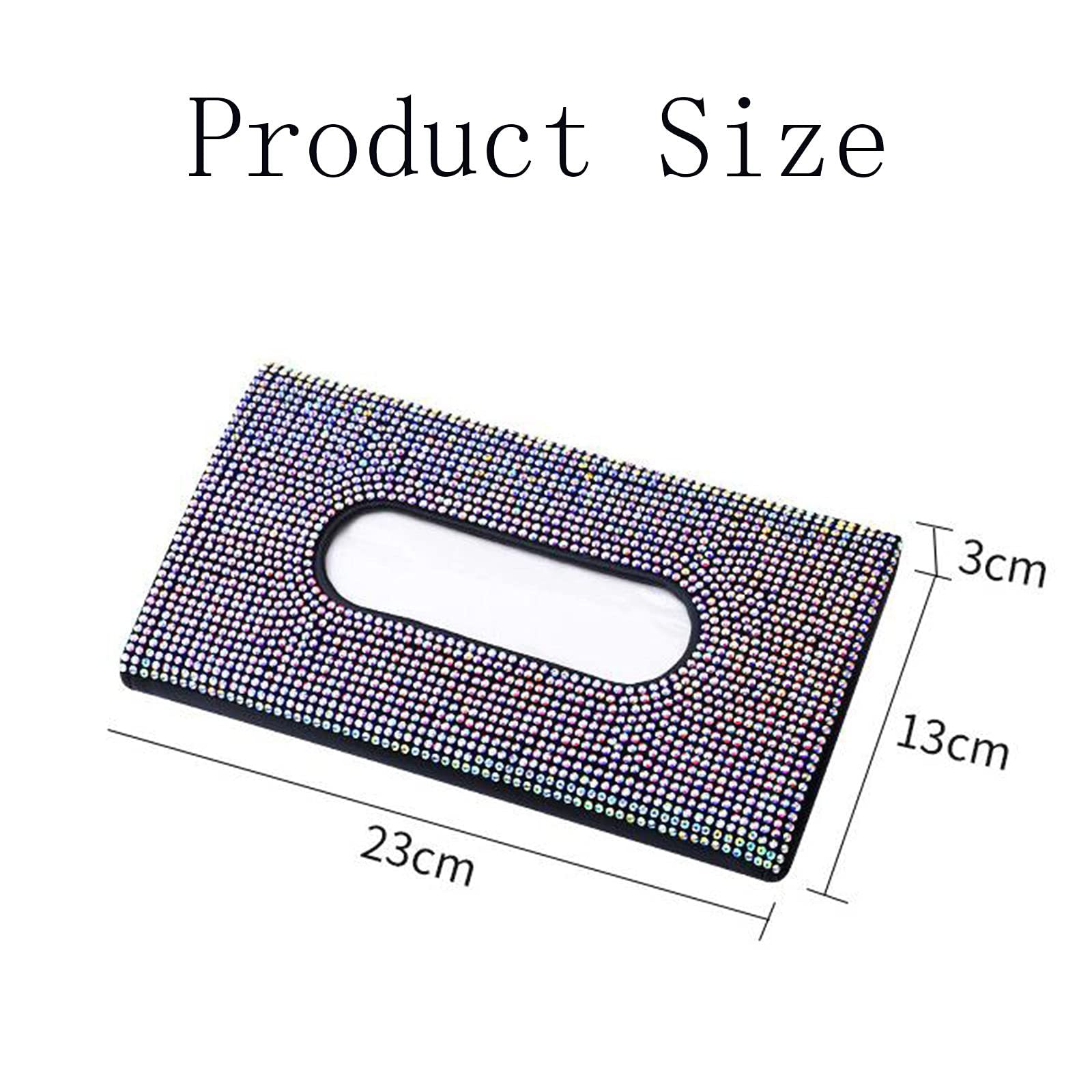 Wholesale Car Hanging Cross Tissue Box With Diamonds