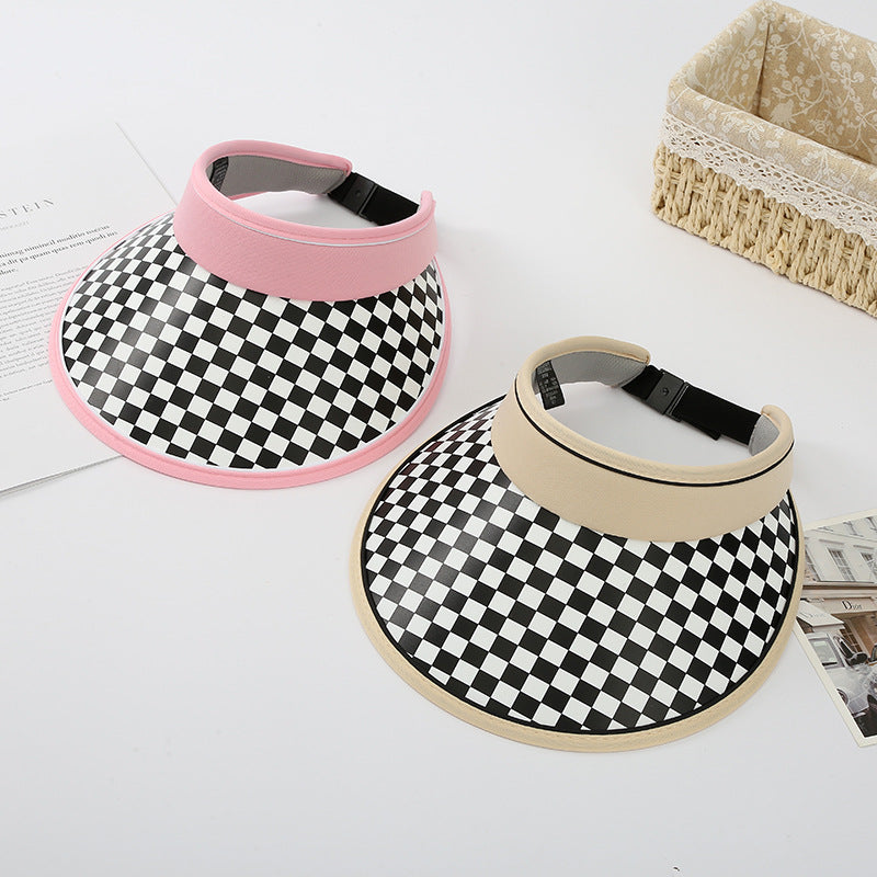 Wholesale Straw Checkerboard Beanie Hats