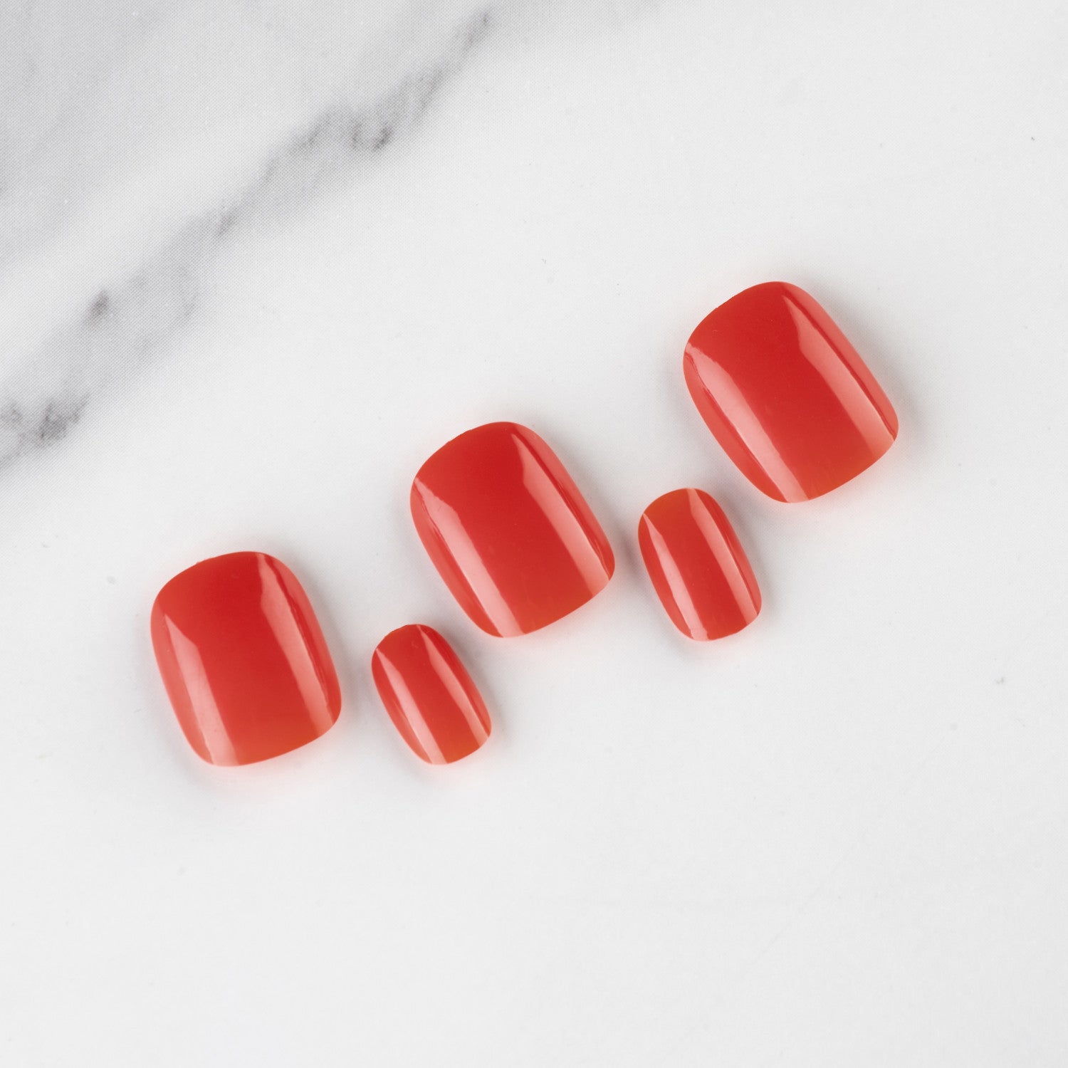 Wholesale Short Glossy Plastic Nail Stickers