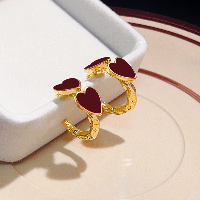 Wholesale Vintage Heart Alloy Earrings