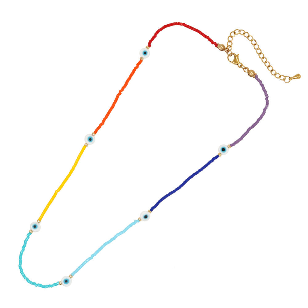 Collar De Acero Inoxidable Palm Eye Heart al por mayor