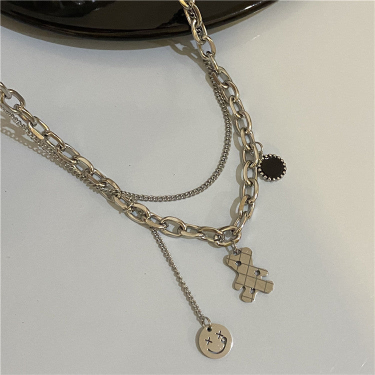 Collares De Oso Lindo De Acero De Titanio al por mayor