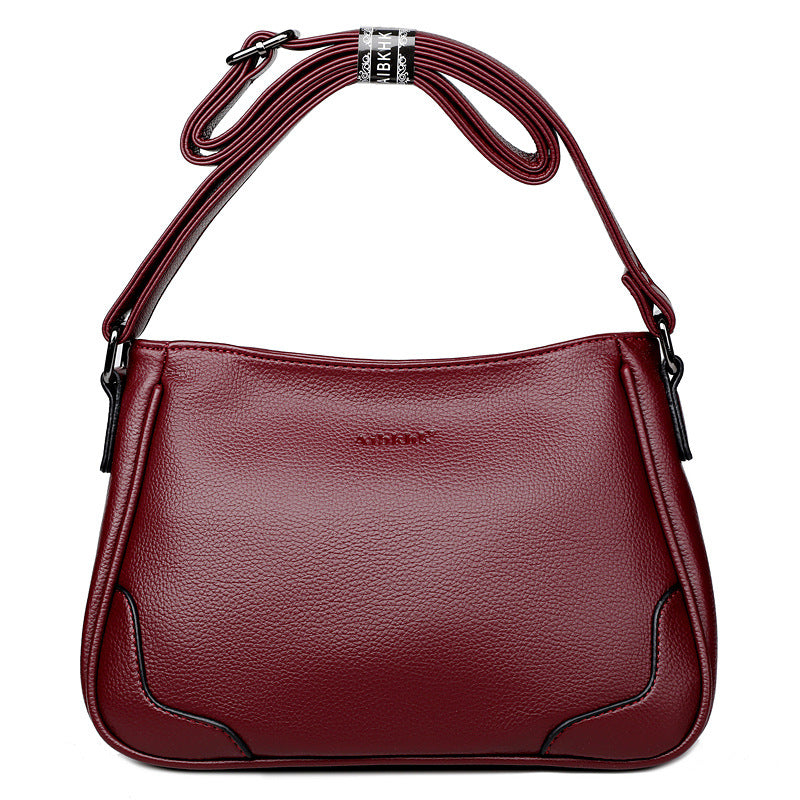 Wholesale PU Shoulder Messenger Bag Soft Leather Women Bag