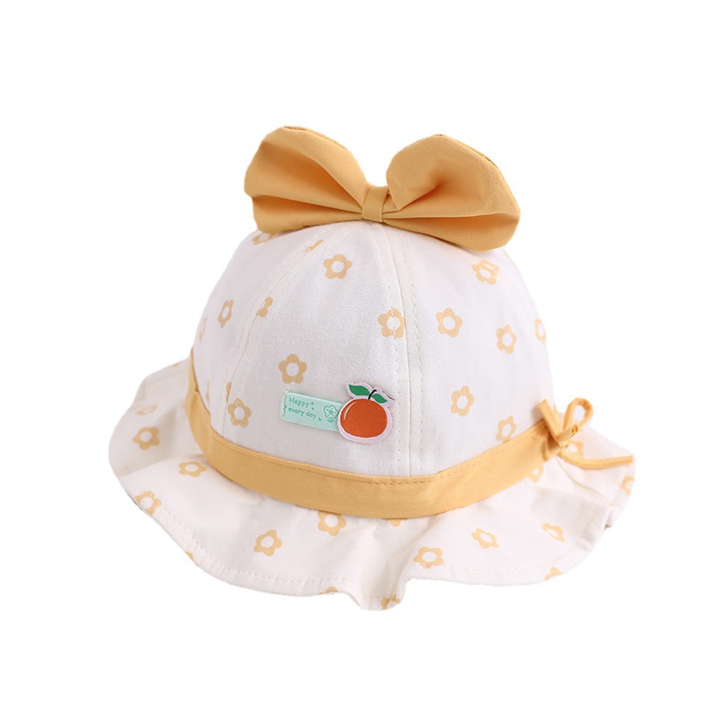 Wholesale Fruit Small Label Cotton Kids Bucket Hat
