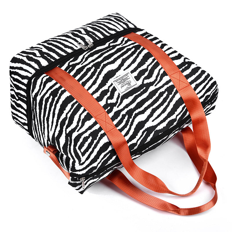 Wholesale Oxford Cloth Cow Pattern Travel Bag