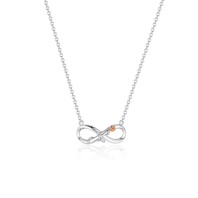 Wholesale Mother's Day Eight Character Rose Copper Necklace