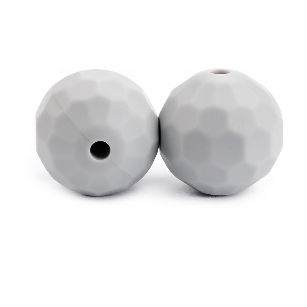 Venta al por mayor, 12/15MM, 100 Uds., cuentas redondas de silicona hechas a mano para niños DIY Macaron