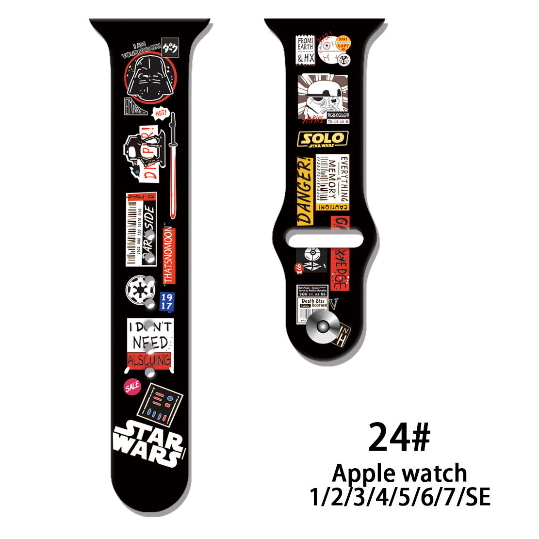 Wholesale Personalized Printed Silicone Watch Strap Watch Band