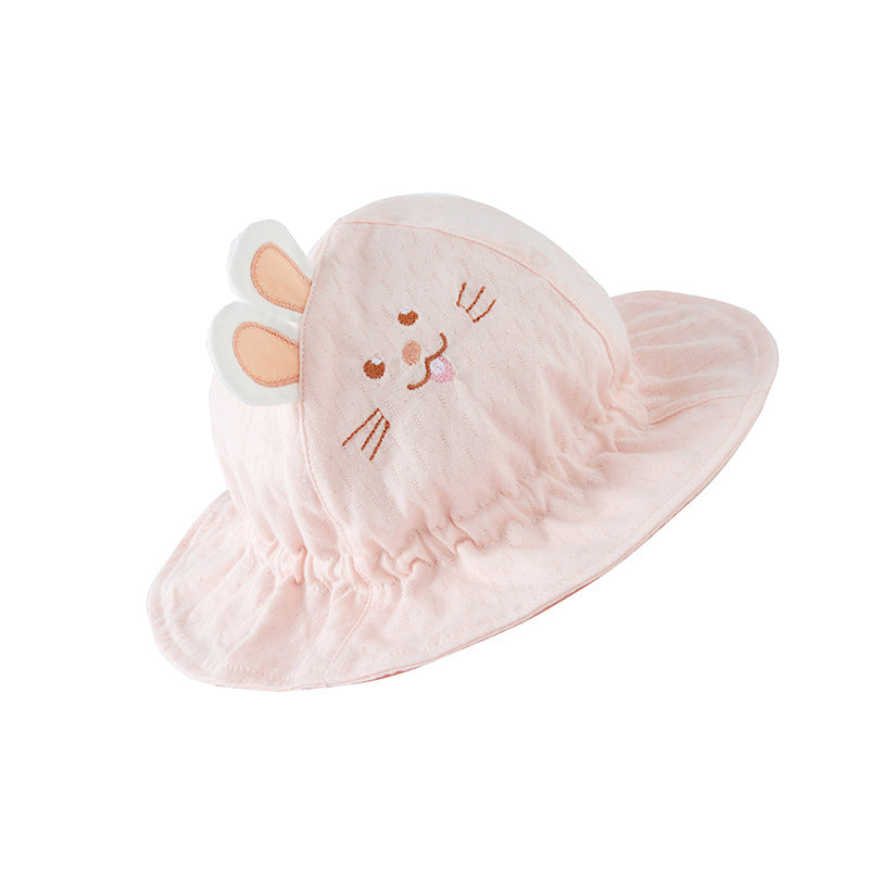 Wholesale Cotton Embroidery Children's Sunshade Fisherman Hat