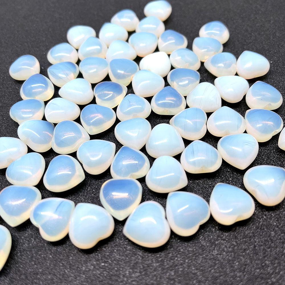 Wholesale 50PCS 15*15*9mm Small Heart Natural Stone Beads