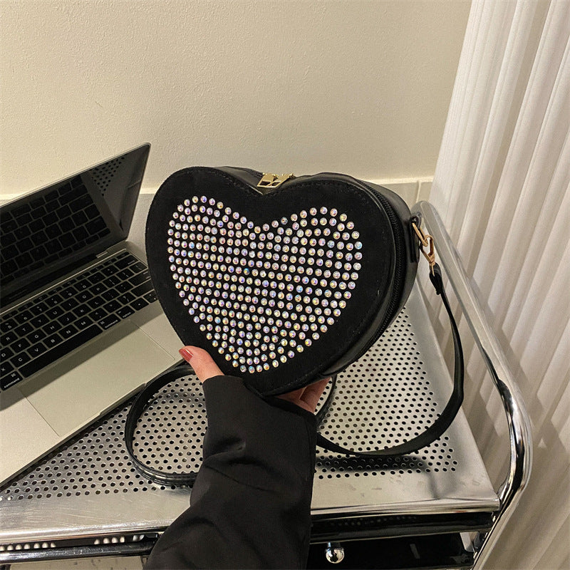 Bolsas de amor con incrustaciones de Diamond de PU al por mayor