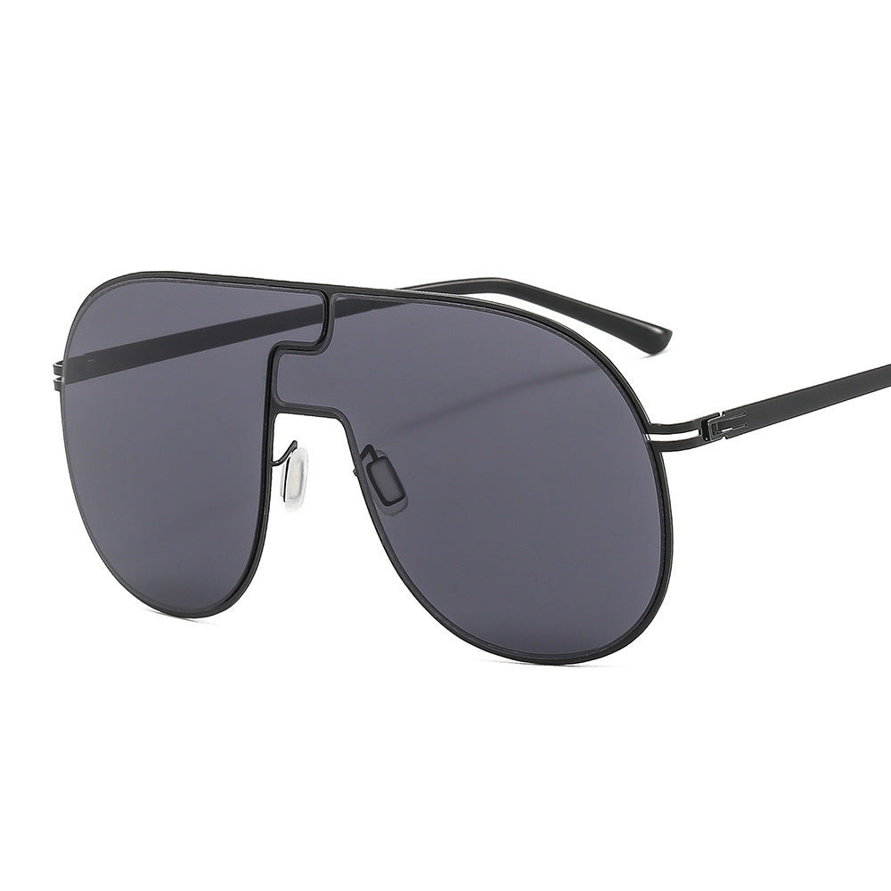 Wholesale PC Large Frame Conjoined Metal Men's and Women's Sunglasses