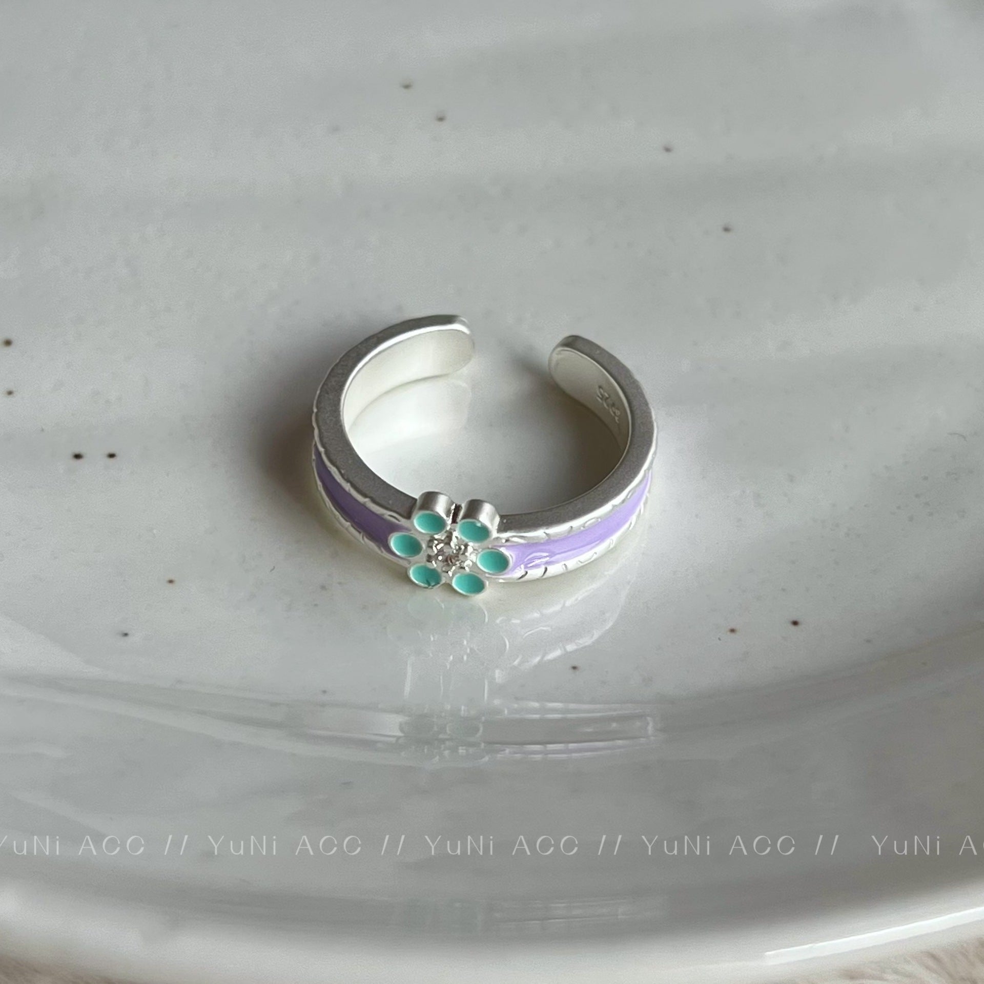 Wholesale Copper Macaron Heart Open Ring