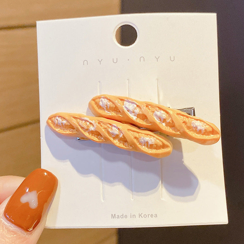 Wholesale Acrylic Funny Food Hair Clips 10PCS