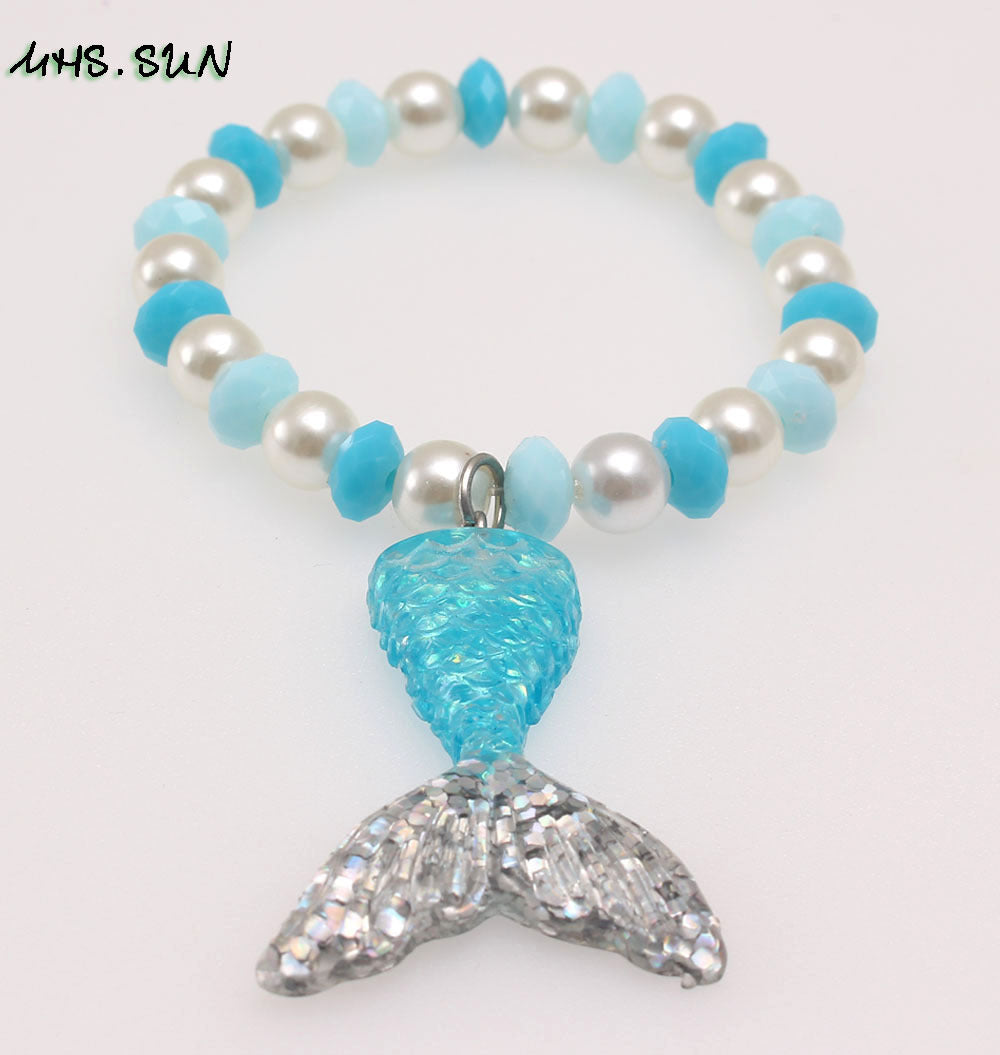Wholesale Resin Mermaid Unicorn Bracelet