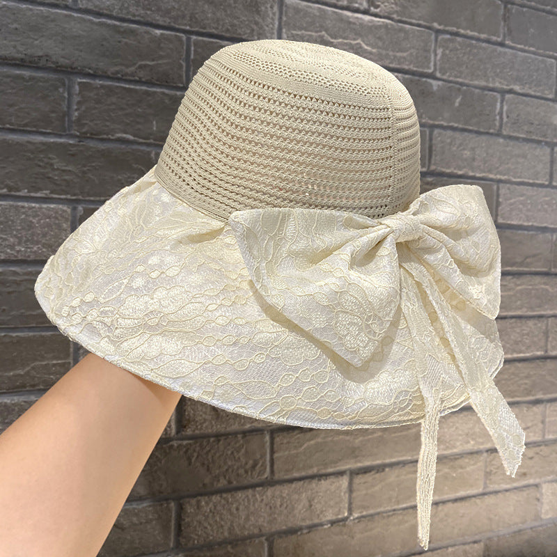Wholesale Polyester Lace Bow Ribbon Fisherman Hat
