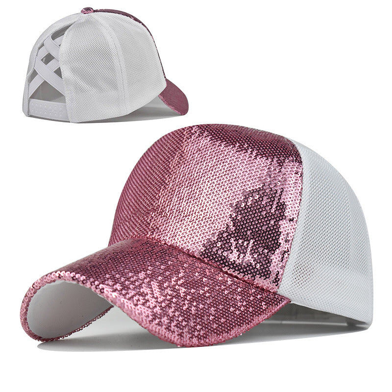 Sombrero de béisbol de protección de lentejuelas de algodón de algodón al por mayor